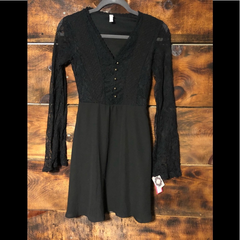 Xhilaration Black Lace Dress